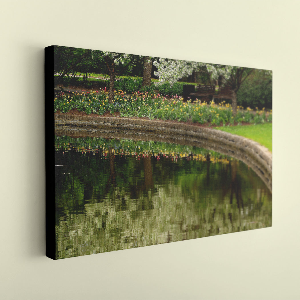 Browns Inlet Spring Canvas Art Print - Black Edges - Andrew Moor Photography