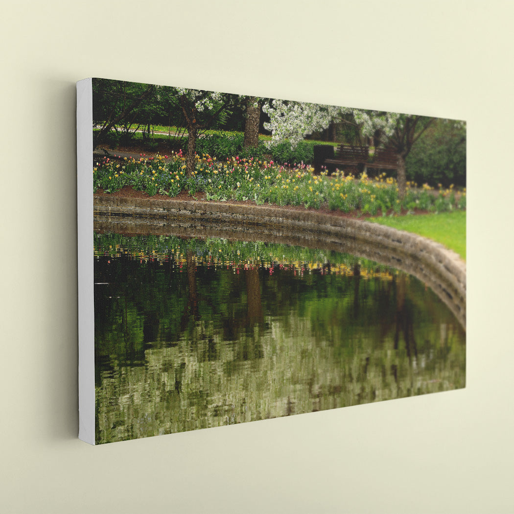 Browns Inlet Spring Canvas Art Print - White Edges - Andrew Moor Photography