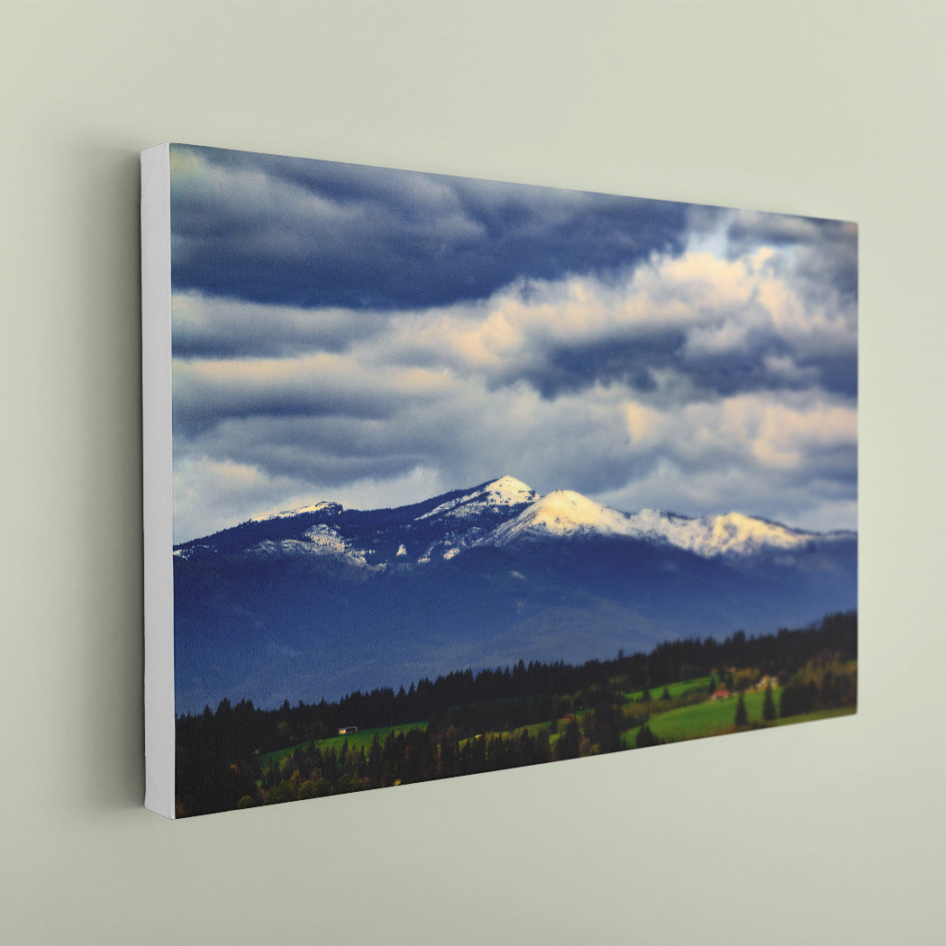 Cascades Mountains Canvas Art Print - White Edge - Andrew Moor Photography