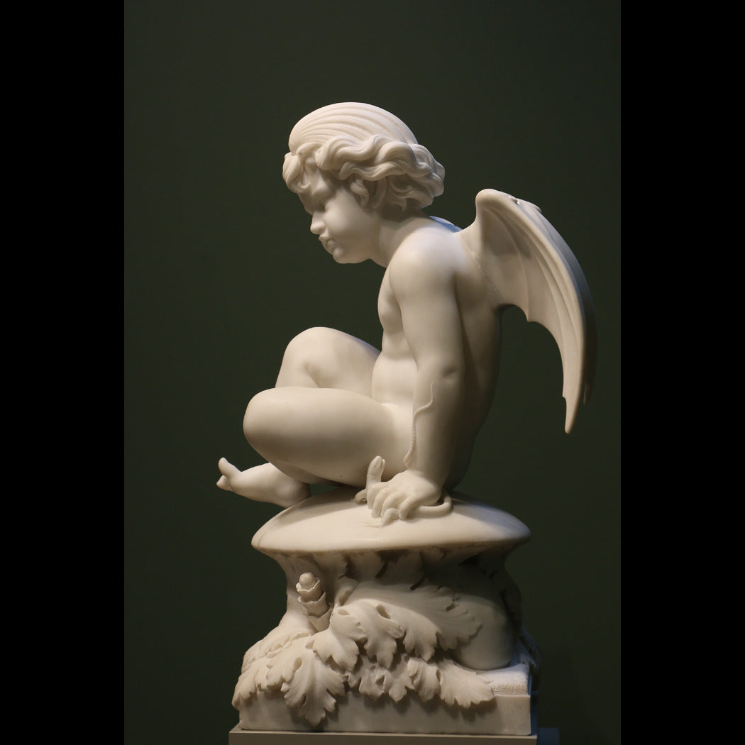Cherub Statue Canvas Art Print - Catalog Image - Andrew Moor Photography