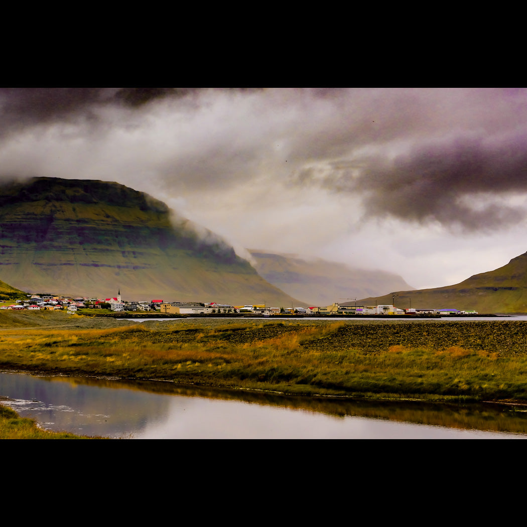 Icelandic town canvas print - catalog image - Andrew Moor Photography