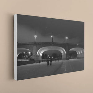 Bank Street Bridge Canvas Print - White Edges - Andrew Moor Photography