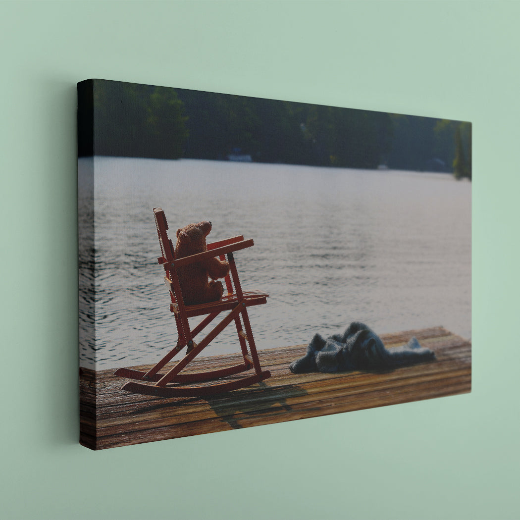 Biff da Bear on Vacation Canvas Print - Image Edges - Andrew Moor Photography