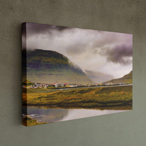 Icelandic Town Canvas - Image Edges - Andrew Moor Photography