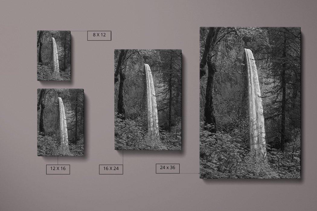 Latourell Falls Canvas Compare Main - Andrew Moor Photography