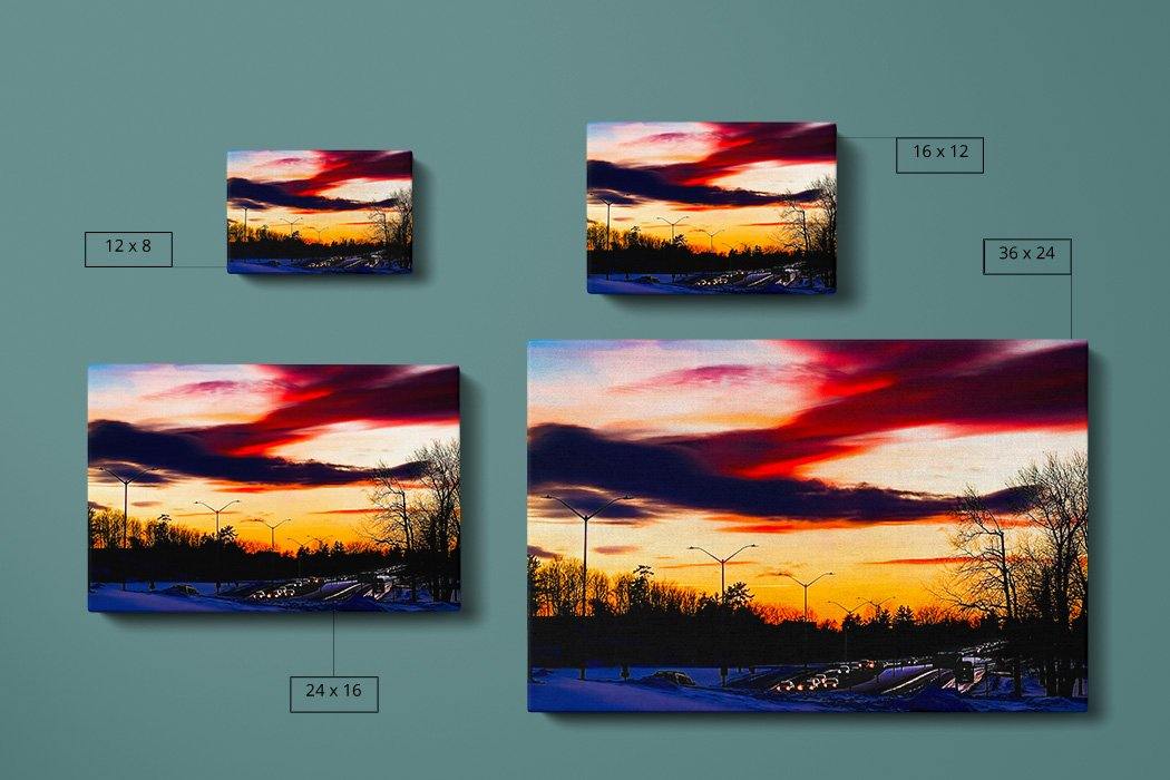 The Drive Home - Canvas Compare