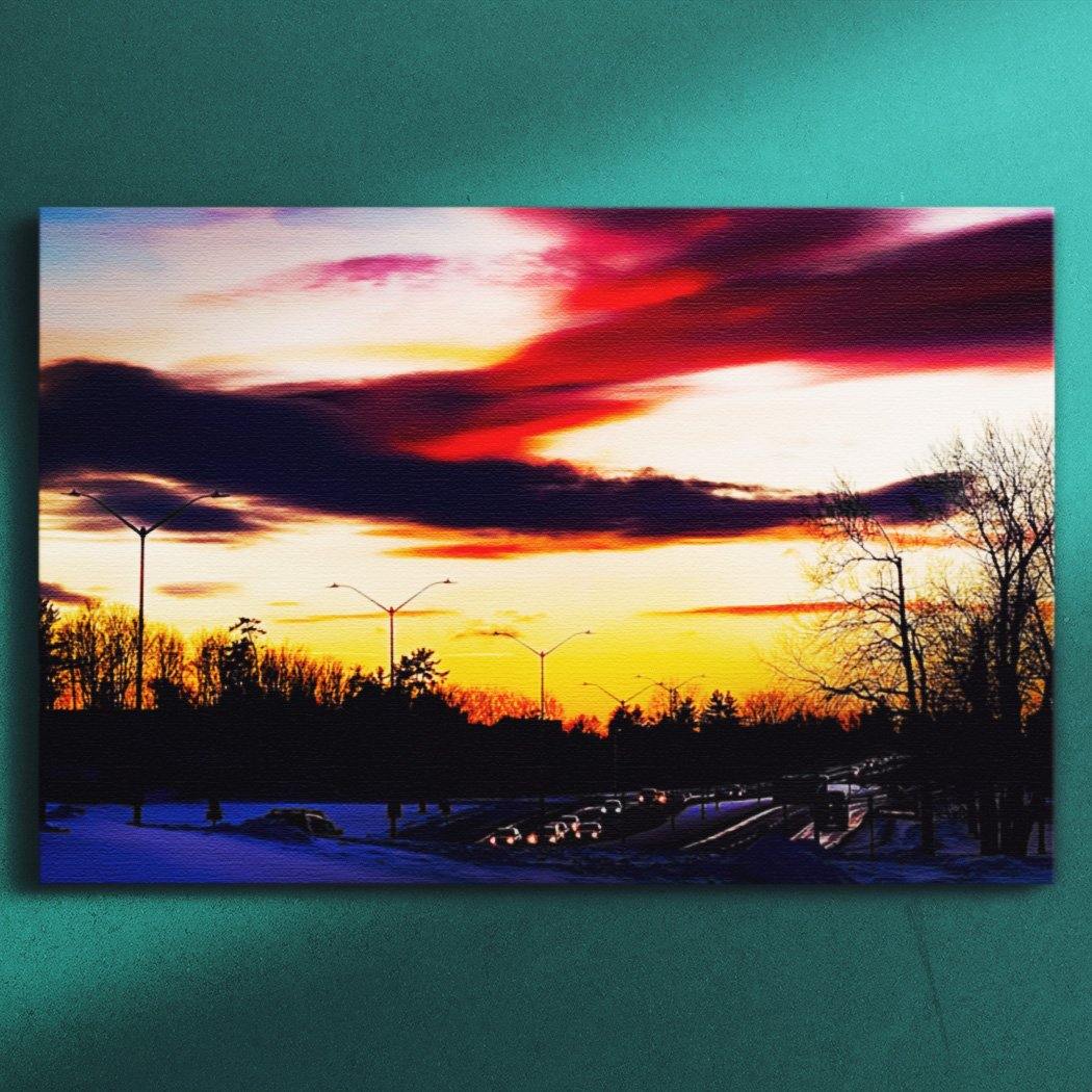 The Drive Home - Canvas Square