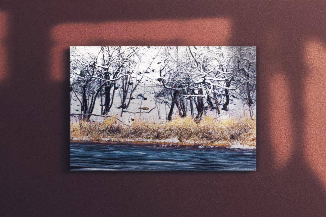 Winter Rivergrass Canvas Main - Andrew Moor Photography