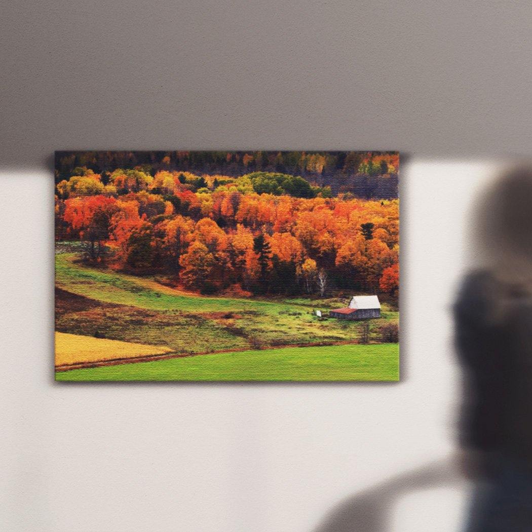 Autumn Field Canvas Square - Andrew Moor Photography