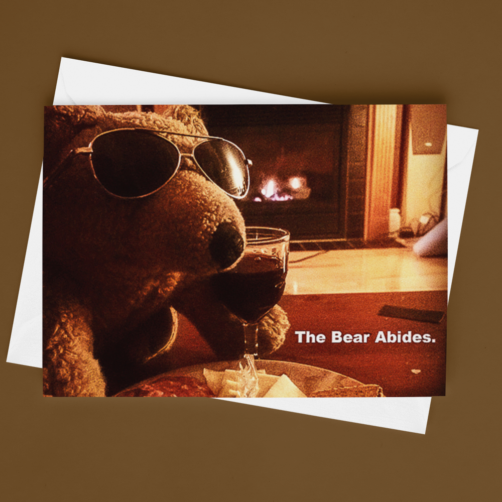 Biff da Bear - the Bear Abides Card - Andrew Moor Photography