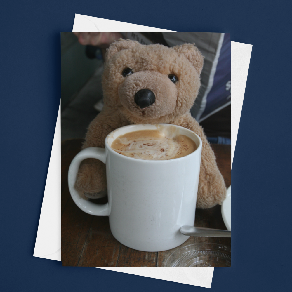 Biff da Bear - Vancouver Coffee Notecard