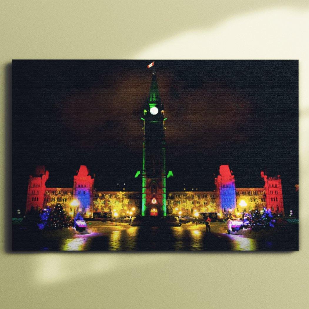 Christmas at Parliamanet - Canvas Square - Andrew Moor Photography