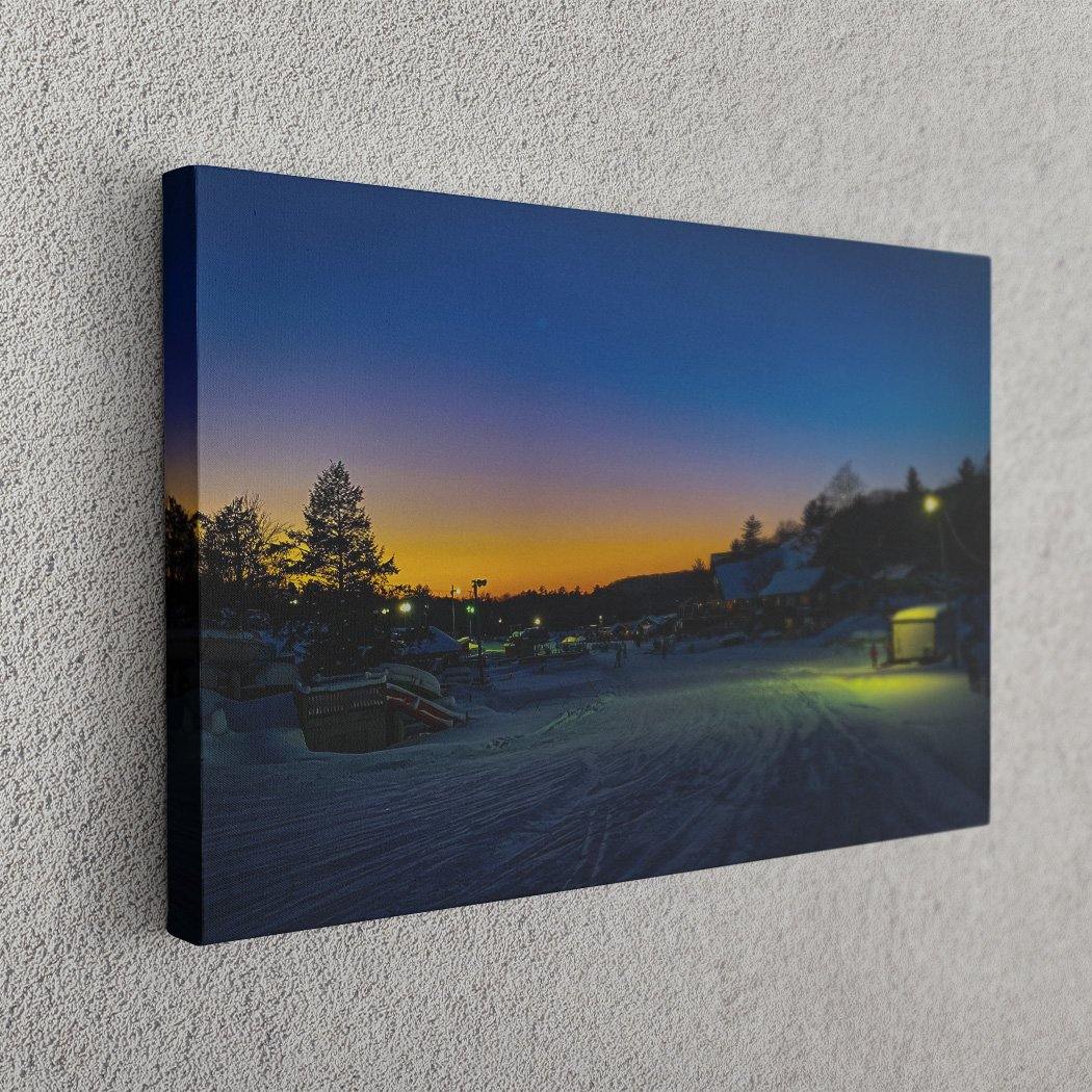Last Run Canvas - Image Edges - Andrew Moor Photography