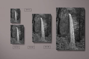 Latourell Falls Canvas Compare Main - Andrew Moor Photography