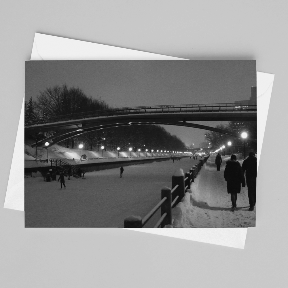 Rideau Canal Winter Card - Andrew Moor Photography