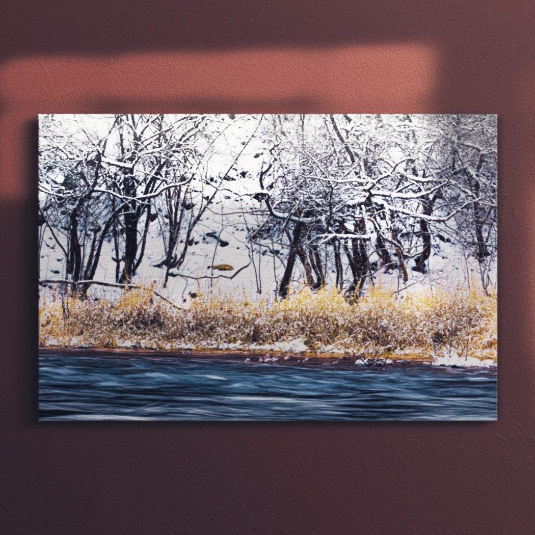Winter Rivergrass Canvas Main - Andrew Moor Photography